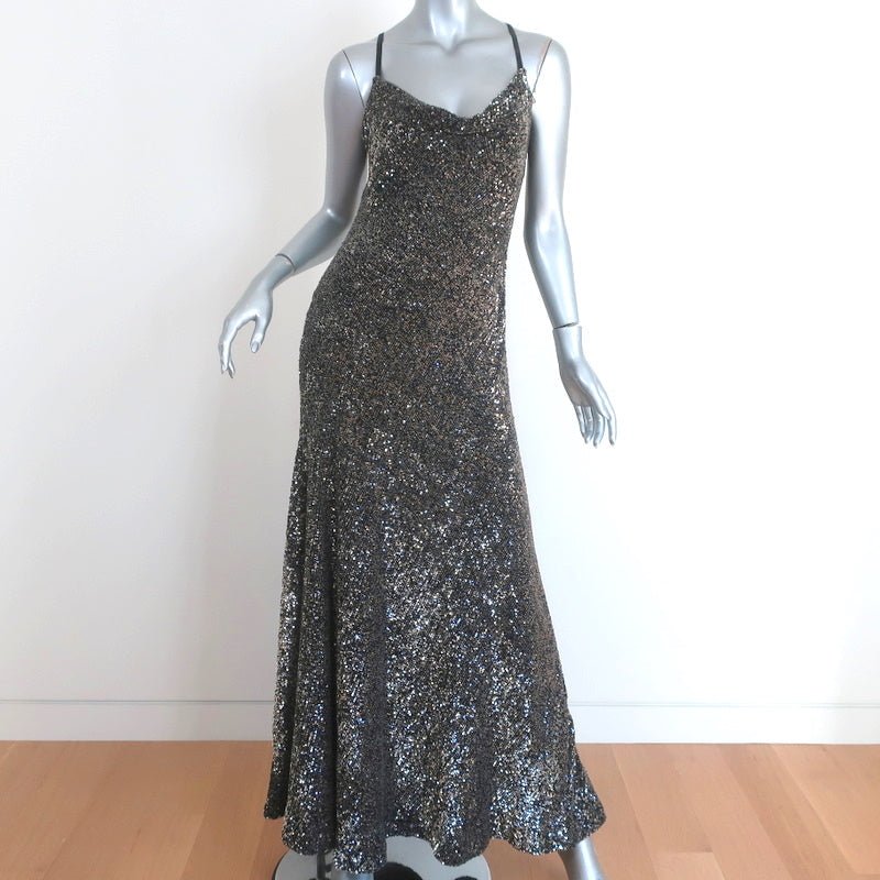 Jonathan Simkhai Ruched Mini Wrap Dress Nina Gold Metallic Lame Size 2