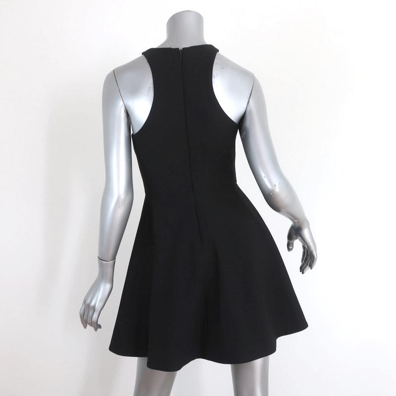Elizabeth and James Dress Scout Black Stretch Poly Size 2 Sleeveless Fit &amp; Flare - Celebrity Owned