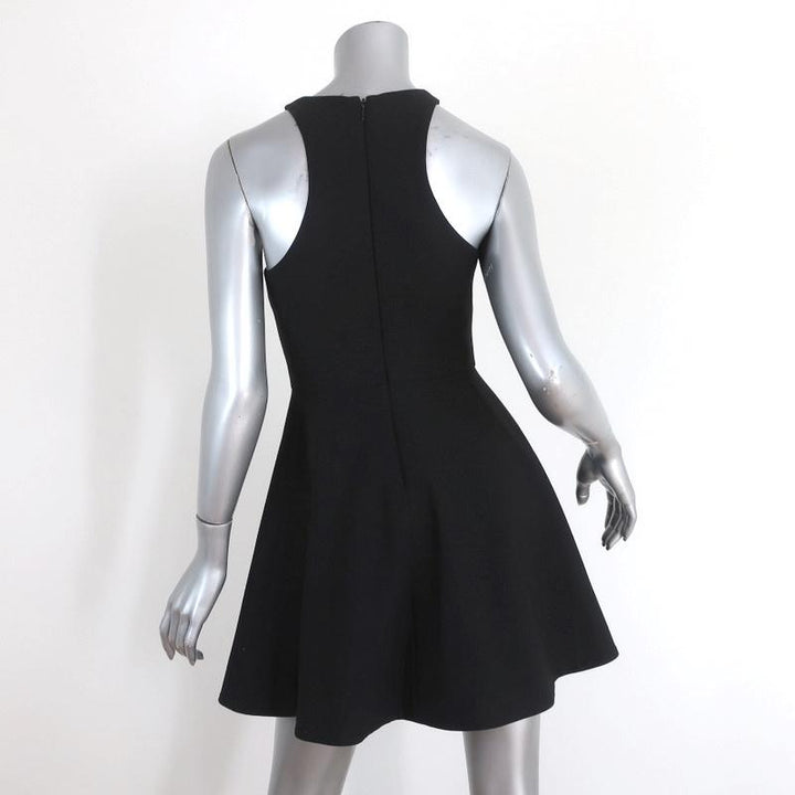 Elizabeth and James Dress Scout Black Stretch Poly Size 2 Sleeveless Fit &amp; Flare - Celebrity Owned