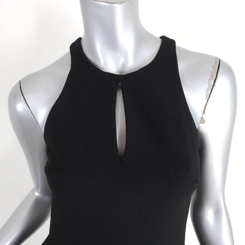 Elizabeth and James Dress Scout Black Stretch Poly Size 2 Sleeveless Fit &amp; Flare - Celebrity Owned