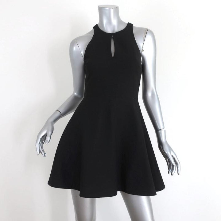 Elizabeth and James Dress Scout Black Stretch Poly Size 2 Sleeveless Fit &amp; Flare - Celebrity Owned