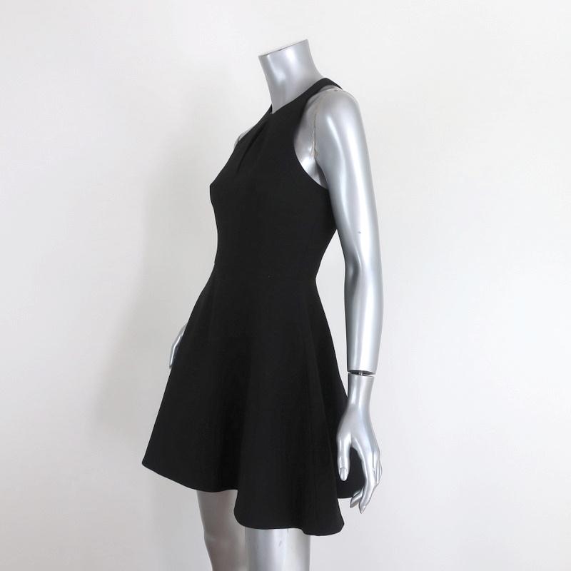 Elizabeth and James Dress Scout Black Stretch Poly Size 2 Sleeveless Fit &amp; Flare - Celebrity Owned