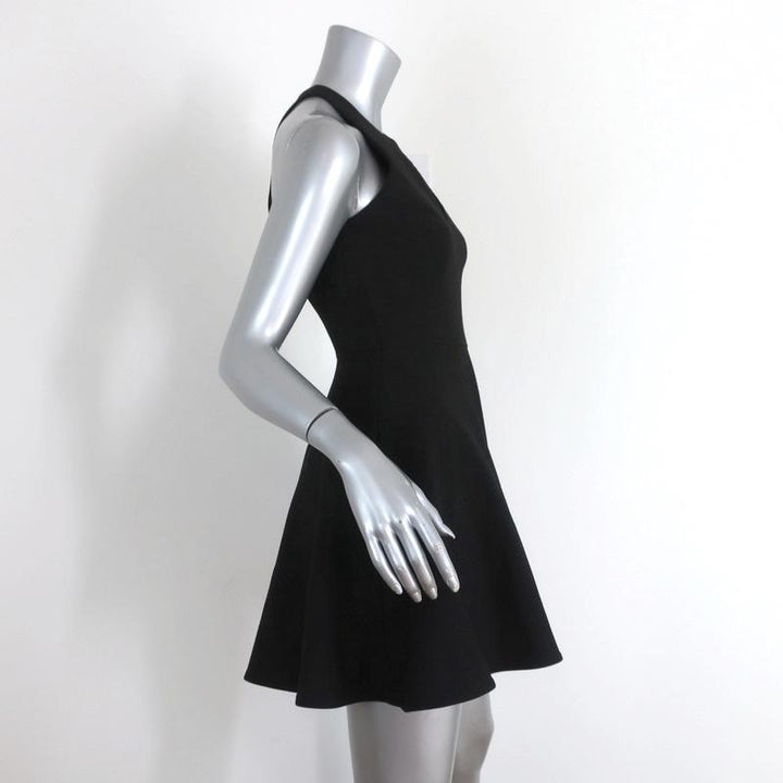 Elizabeth and James Dress Scout Black Stretch Poly Size 2 Sleeveless Fit &amp; Flare - Celebrity Owned