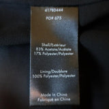 Elizabeth and James Mini Dress Greene Black Beaded Crepe Size 6 Sleeveless Shift - Celebrity Owned