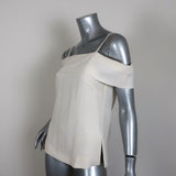 Elizabeth and James Tara Off the Shoulder Top Ivory Crepe Size 0 NEW - Celebrity Owned