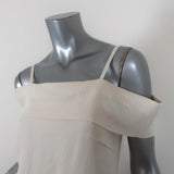 Elizabeth and James Tara Off the Shoulder Top Ivory Crepe Size 0 NEW - Celebrity Owned