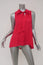 Elizabeth and James Tie Neck Blouse Red Silk Size Small Sleeveless Top NEW