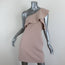 Elizabeth & James One Shoulder Dress Jerard Biscuit Stretch Crepe Size 6 NEW