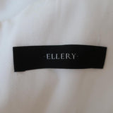 Ellery Voyage Peplum Dress White Cotton Size 2 Sleeveless Cutout-Side Maxi NEW - Celebrity Owned