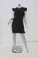Emilio Pucci Dress Black Ruffled Stretch Wool Crepe Size US 12 Cap Sleeve Mini                          FR - FC13