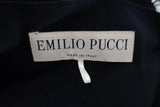 Emilio Pucci One Shoulder Lace Dress Black Size 40 US 6 Side-Zip Mini - Celebrity Owned