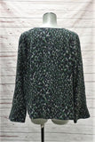 Equipment Blouse Abeline Leopard Print Silk Size Extra Small Bell Sleeve Top - Celebrity Owned