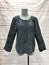 Equipment Blouse Abeline Leopard Print Silk Size Extra Small Bell Sleeve Top