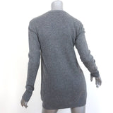 Equipment Cashmere Cardigan Ella Gray Size Extra Small V-Neck Sweater - Celebrity Owned