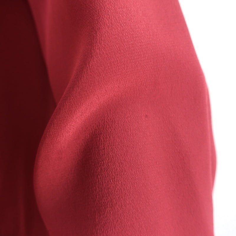 Equipment Shirt Keira Pinot Noir Piped Silk Size Medium Long Sleeve Blouse - Celebrity Owned