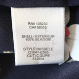 Equipment Tank Top Lyle Navy Floral Print Silk Size Small Sleeveless Blouse - Celebrity Owned