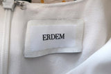 Erdem Emma Mini Shift Dress White/Multi Floral Print Silk Size 8 US 4 - Celebrity Owned