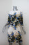 Erdem Emma Mini Shift Dress White/Multi Floral Print Silk Size 8 US 4