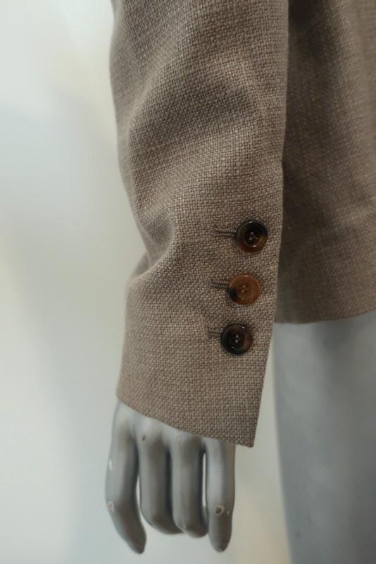 Escada Blazer Savannah Taupe Cashmere-Silk Size 36 One-Button Jacket - Celebrity Owned