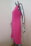 Escada Dress Pink Wool Size 38 Sleeveless Ruffled Hem - Celebrity Owned