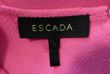 Escada Dress Pink Wool Size 38 Sleeveless Ruffled Hem - Celebrity Owned