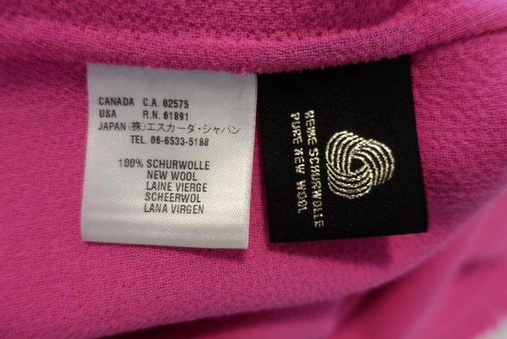 Escada Dress Pink Wool Size 38 Sleeveless Ruffled Hem - Celebrity Owned