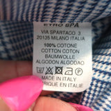 Etro Button Down Shirt Blue Prince of Wales Check Size 44 Long Sleeve - Celebrity Owned