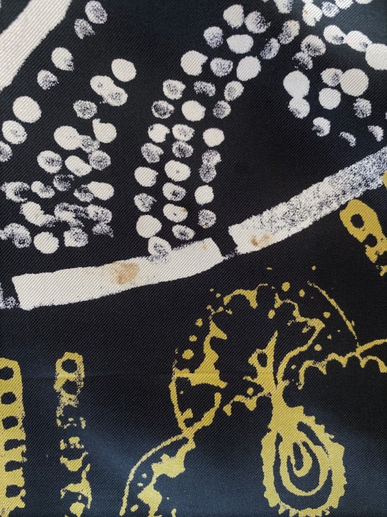 Etro Skirt Black Printed Silk Twill Size 42 - Celebrity Owned