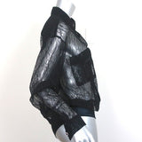 Faith Connexion Lace Bodysuit Blouse Black Size Medium Long Sleeve Top NEW - Celebrity Owned