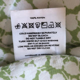 Faithfull The Brand Mini Wrap Dress Blanco Green/White Floral Print Size Medium - Celebrity Owned