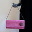 Fatto a Mano by Carlos Falchi Clutch Pink Embellished Suede Chain Strap Bag