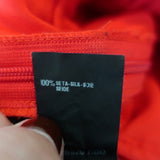 Fendi Dress Red Accordion Pleated Silk Size 40 Sleeveless Belted - Celebrity Owned