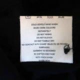 Flannel Dress Black Eyelet-Embroidered Studded Viscose Size 2 Sleeveless - Celebrity Owned