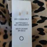 FRAME Blouse Cheetah Print Silk Size Extra Small Long Sleeve Button Down Top - Celebrity Owned