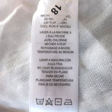 FRAME Blouse White/Silver Metallic Dot Smocked Gauze Size Small Long Sleeve Top - Celebrity Owned