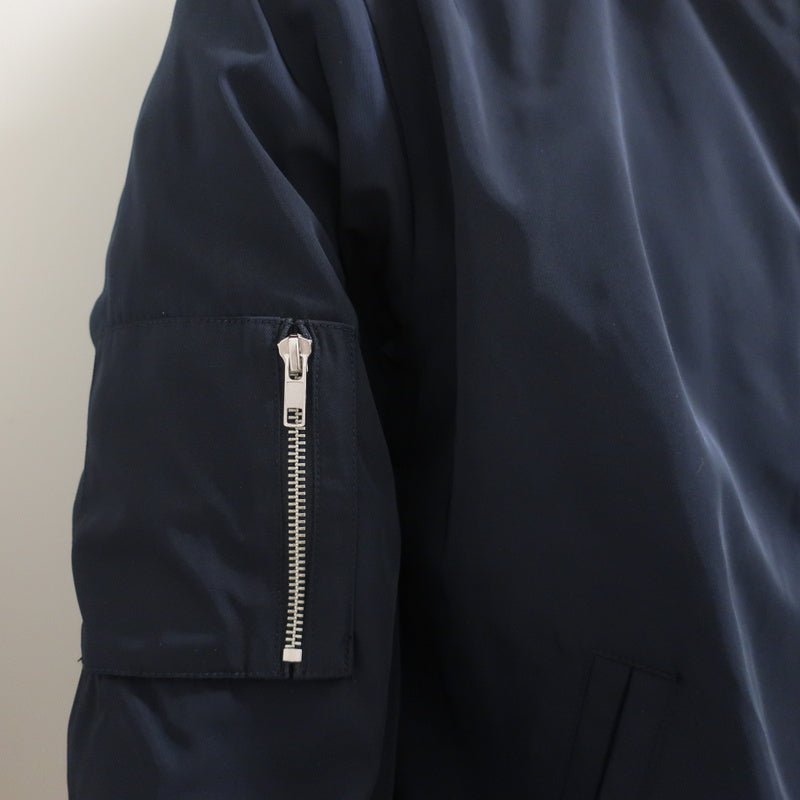 Frame Classic Bomber Jacket Navy Size Medium - Celebrity Owned