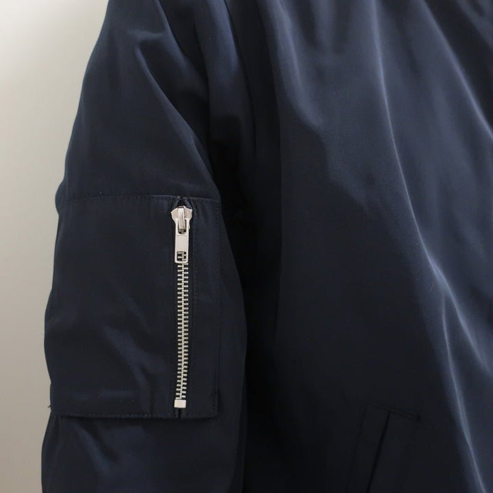 Frame Classic Bomber Jacket Navy Size Medium - Celebrity Owned