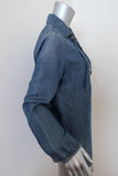 FRAME Shirt Lace-Up Blouse Hadley Chambray Denim Size Small Long Sleeve Top - Celebrity Owned