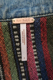 Free People Baja Denim Jacket Size 2 Distressed Jean Jacket - Celebrity Owned