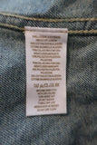 Free People Baja Denim Jacket Size 2 Distressed Jean Jacket - Celebrity Owned