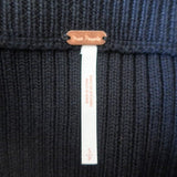 Free People Mini Skirt Solid Gold Black Ruffled Ribbed Knit Size Small - Celebrity Owned