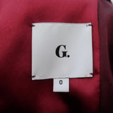 G. Label goop Midi Slip Dress Chelsea Oxblood Satin and Velvet Size 0 - Celebrity Owned