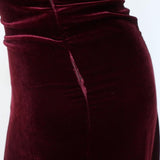 G. Label goop Midi Slip Dress Chelsea Oxblood Satin and Velvet Size 0 - Celebrity Owned