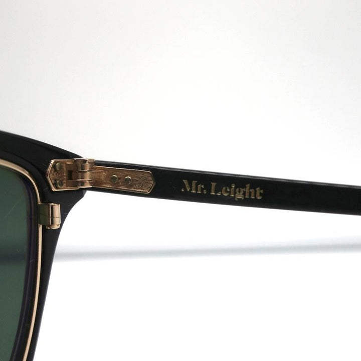 Garrett Leight Mr. Leight Runyon Sunglasses Black/Gold NEW - Celebrity Owned