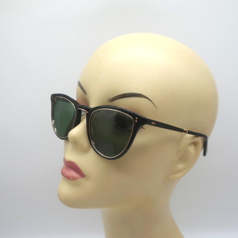 Garrett Leight Mr. Leight Runyon Sunglasses Black/Gold NEW - Celebrity Owned