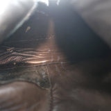 Georgina Goodman Billy Lace-Back Flat Boots Brown Leather Size 38 - Celebrity Owned