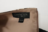 Giambattista Valli Dress Colorblock Printed Wool-Silk Size 42 Sleeveless Shift - Celebrity Owned
