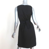 Giambattista Valli Sleeveless Dress Black Chiffon-Paneled Wool Size Extra Small - Celebrity Owned