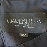 Giambattista Valli Sleeveless Dress Black Chiffon-Paneled Wool Size Extra Small - Celebrity Owned