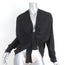 Giambattista Valli Tie-Front Top Black Silk Jersey Size 40 Long Sleeve Blouse